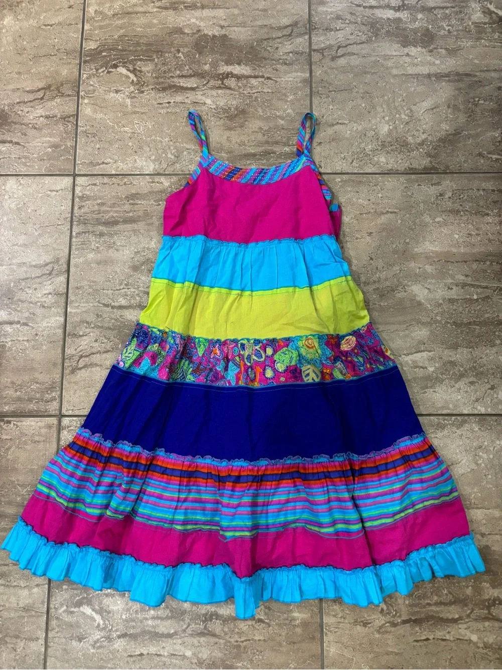 Colorful retro kidcore fun fairy dress